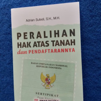 Image of Peralihan hak atas tanah dan pendaftarannya